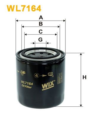 WIX FILTERS alyvos filtras WL7164